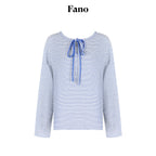 fano_Space_Cotton_Blue_White_Fine_Stripe_Office_Women_Long_Sleeve_T-Shirts_MISSTT