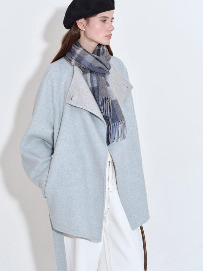 fano 68 Percent Wool Blend Korean Commuter Straight Fit Blazer Women Wool Coats