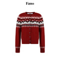 fano_Warm_Sheep_Wool_Jacquard_Loose_Korean_Commuter_Crewneck_Red_Women_Cardigans_MISSTT