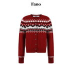 fano_Warm_Sheep_Wool_Jacquard_Loose_Korean_Commuter_Crewneck_Red_Women_Cardigans_MISSTT