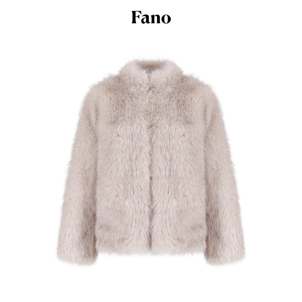 fano_Warm_Faux_Fur_Lined_Oversized_Stand_Collar_Casual_Women_Grey_Apricot_Short_Coat_MISSTT