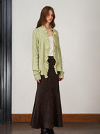 someonesometimes Stretch Mid Rise Slim Mermaid Hem Workwear Solid Polyester Women Midi Skirts