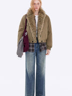 fano Shape Retaining Vintage Distressed Mid Rise Women Blue Straight Leg Jeans