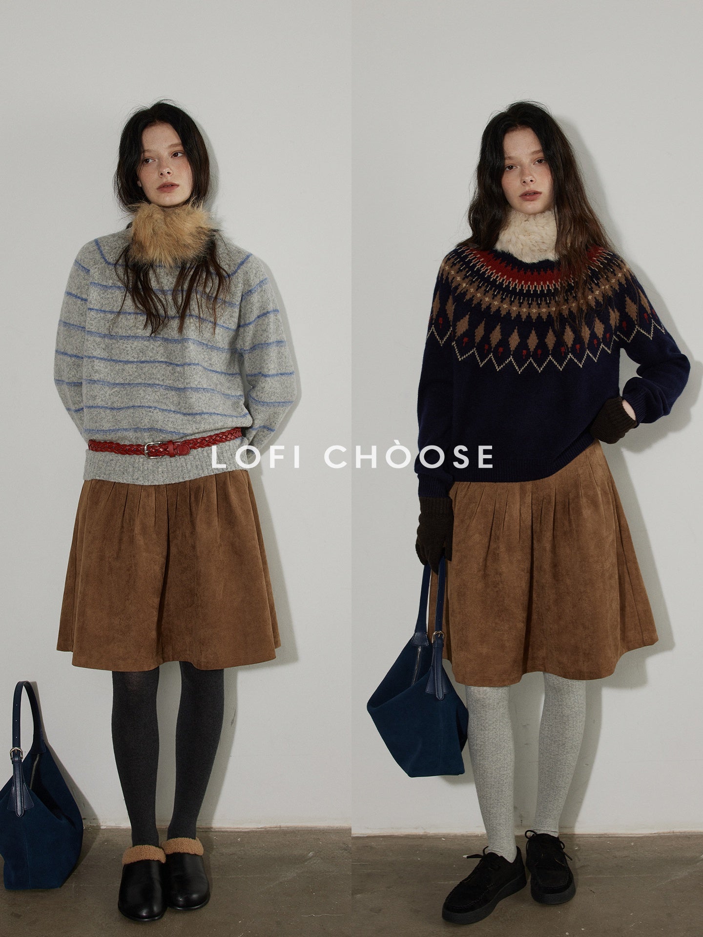 Lofi_choose_Flattering_High_Waist_Ruched_A_Line_Office_Khaki_Polyester_Women_Midi_Skirts_MISSTT