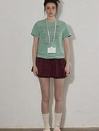 Lofi choose High Waist Lined A Line Puff Office Chic Beige Aubergine Mini Skirts