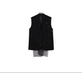 audreyyang_Beaded_V-neck_Vest_Mid_Length_Skirt_Office_Women_Black_Top_&_Skirt_Sets_MISSTT