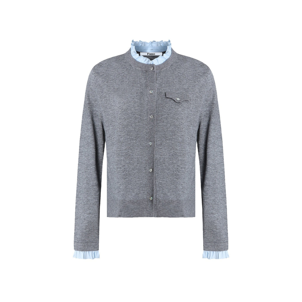 fano_Thermal_Wool_Blend_Straight_Fit_Round_Neck_Office_Classic_Heather_Gray_Cardigans_MISSTT