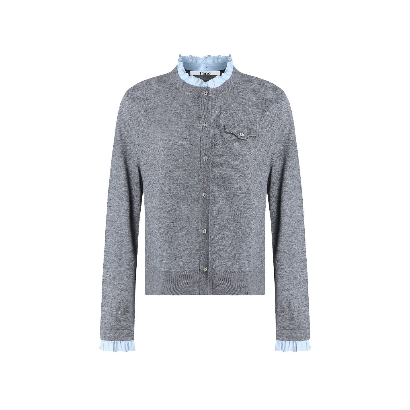 fano_Thermal_Wool_Blend_Straight_Fit_Round_Neck_Office_Classic_Heather_Gray_Cardigans_MISSTT