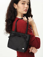 fano Foldable Washable Minimalist Casual Bow Detail Unisex Commuter Boxy Tote Bags