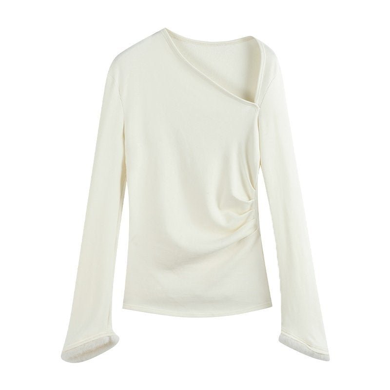 someone_sometimes_Elegant_Office_Pullover_Regular_Women_Solid_Cream_Charcoal_Knitwear_Sweaters_MISSTT