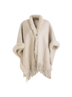 unspoken Pure Wool V-neck Hidden Button Oversized Apricot Minimal Work Knitwear Cardigans