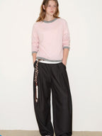 fano Wool Alpaca Blend Casual Loose Fit Crewneck Knit Pullover Longsleeve Sweaters