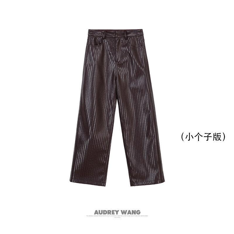 audreyyang_Pu_Faux_Leather_Casual_Natural_Waist_Zip_Fly_Women_Straight_Pants_MISSTT