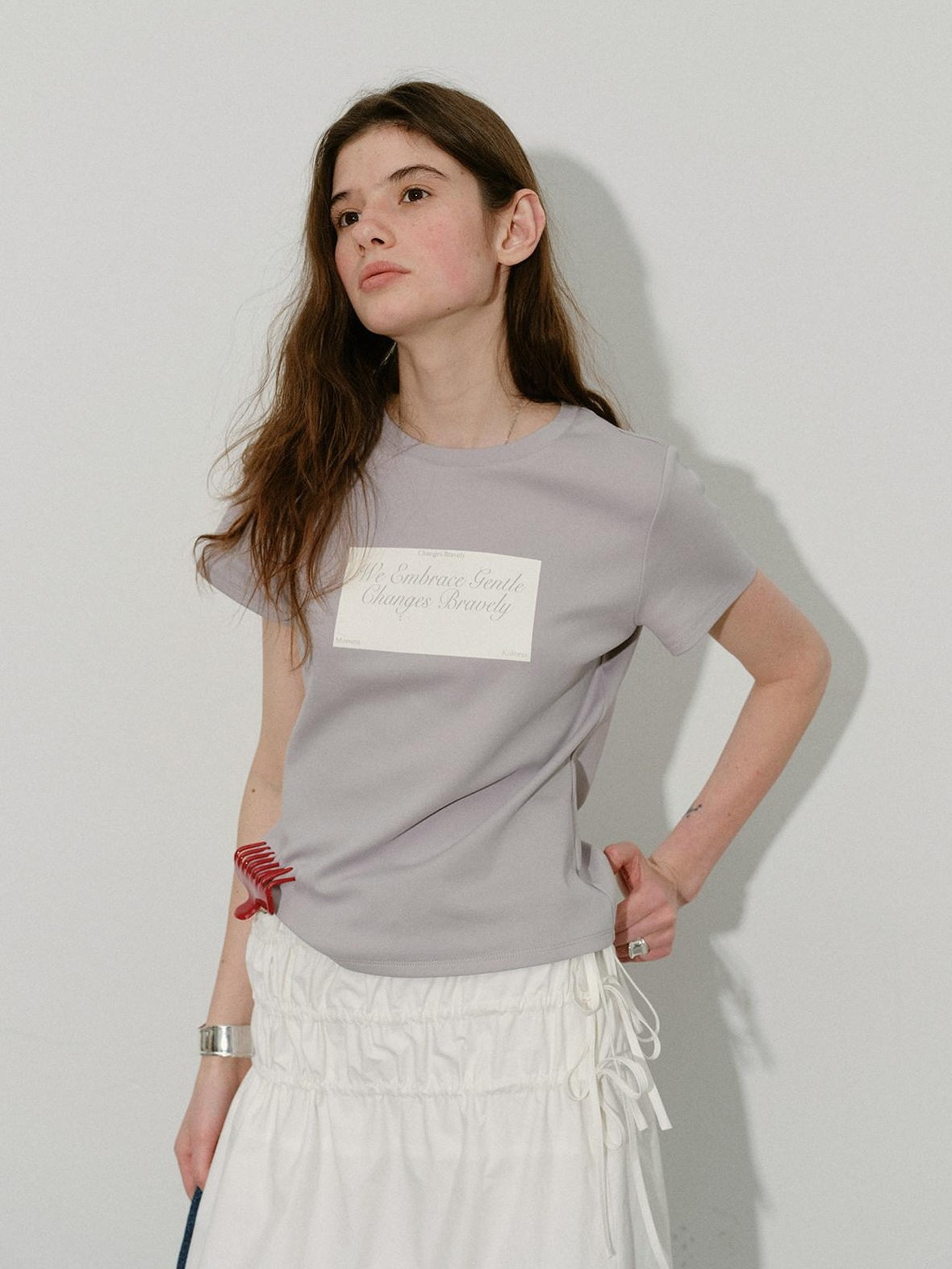 Lofi choose High Waist Bow A Line Cotton Commuter Loose Fit Women Tie Elegant Midi Skirts