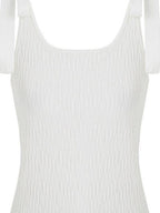 fano Slim Viscose Nylon Spaghetti Strap Office Cropped Solid Black White Camisoles