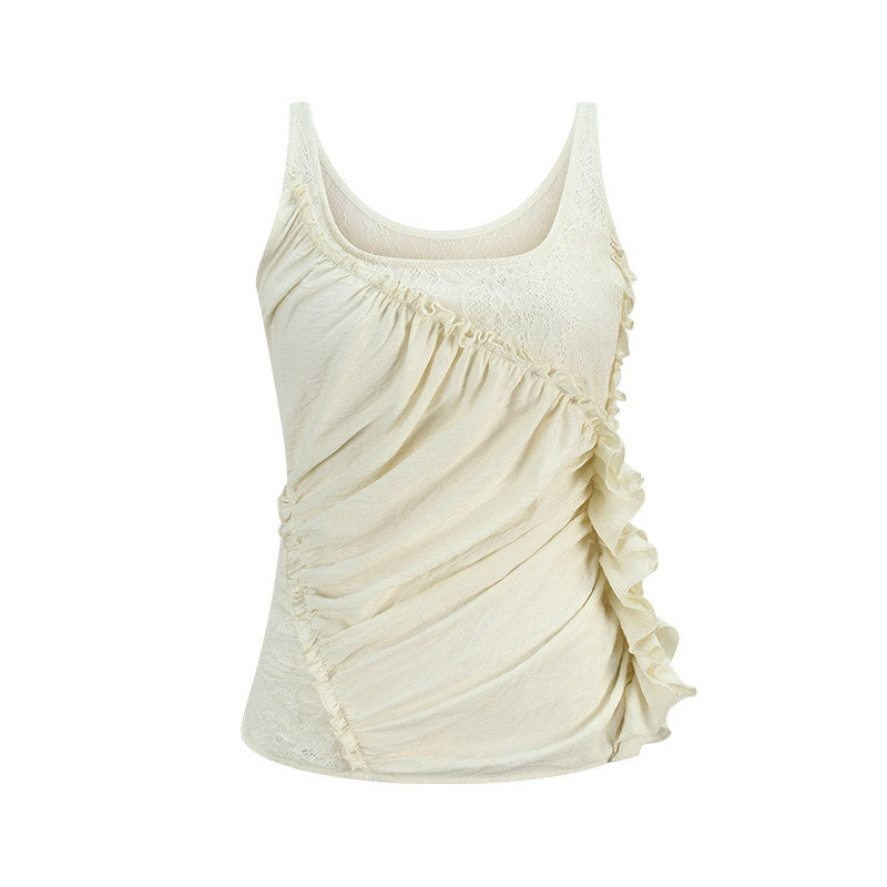 someone_sometimes_Ruffled_Lettuce_Edge_Slim_Fit_Original_Design_Viscose_Blend_Cream_Tank_Tops_MISSTT