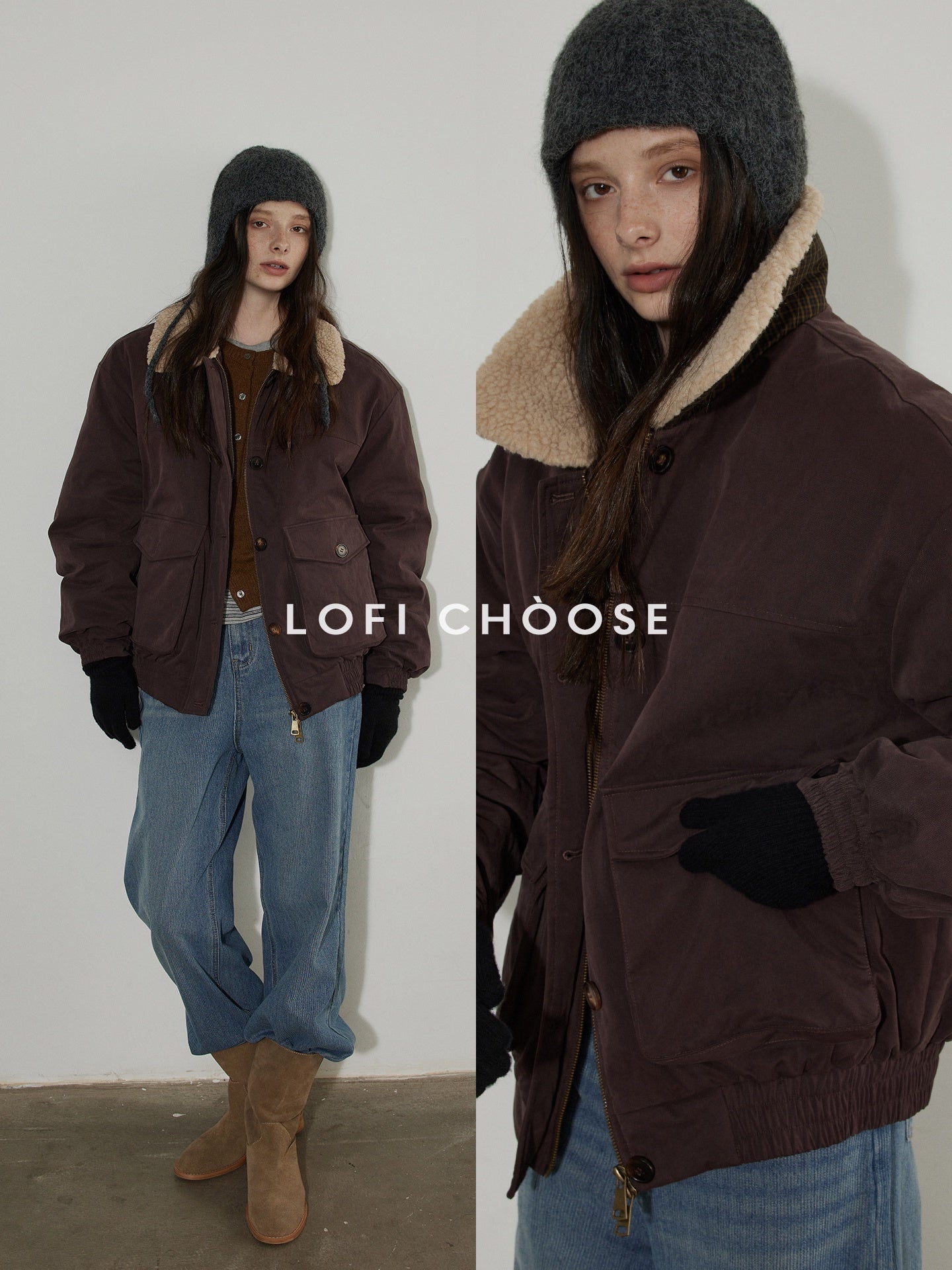 Lofi_choose_90_Percent_White_Duck_Down_Oversized_Turn_Down_Collar_Plum_Purple_Down_Jackets_MISSTT