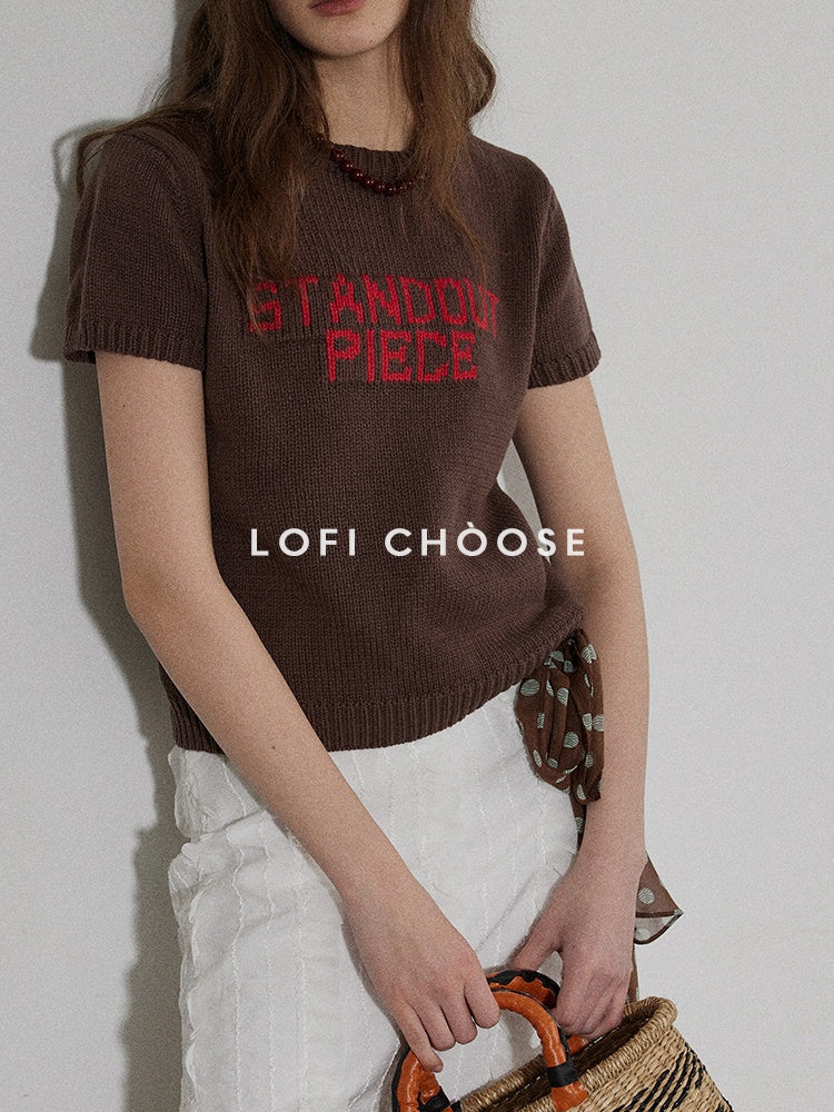 Lofi_choose_Relaxed_Knit_Button_Round_Neck_Midlength_Letter_Print_Blue_Short_Sleeve_T-Shirts_MISSTT