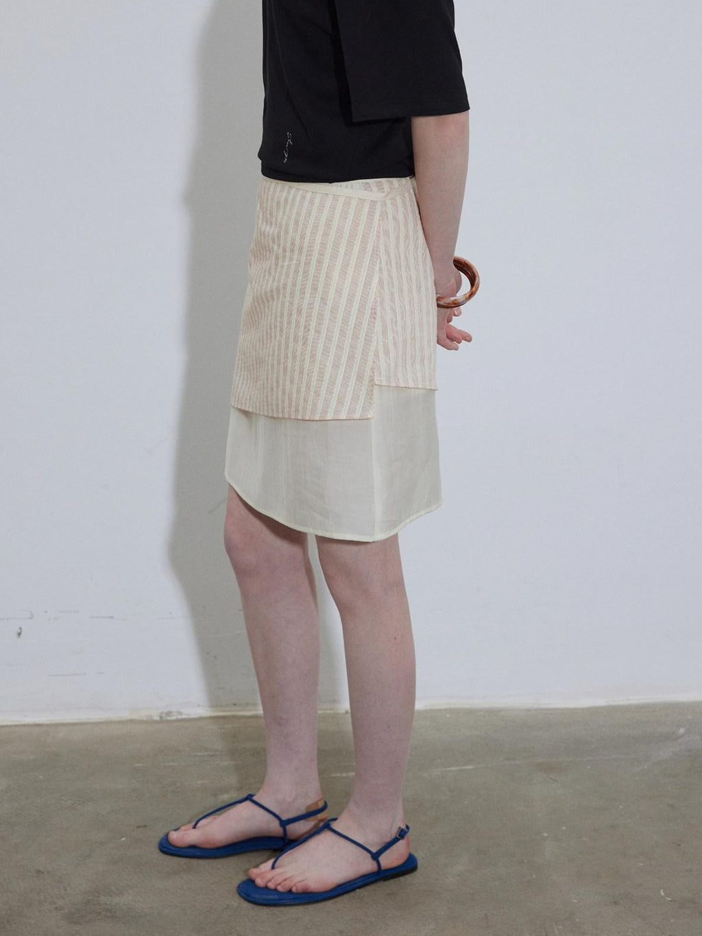 Lofi choose High Waist Flattering A Line Loose Fit Office Casual Pink Midi Skirts