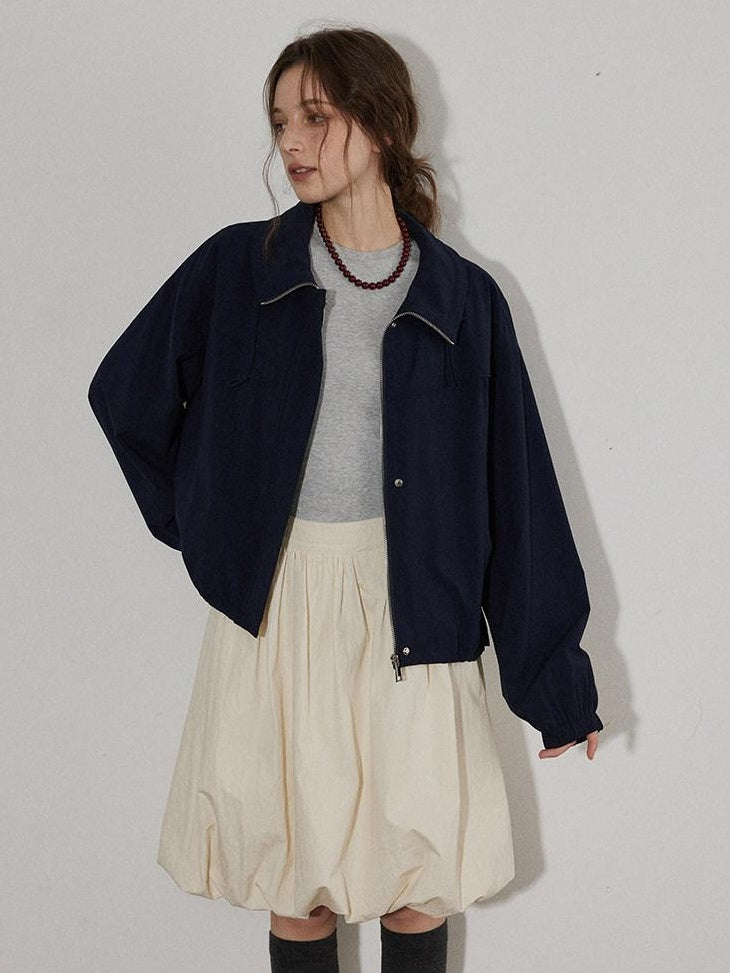 Lofi choose High Waist Irregular Hem Loose Fit Workwear Solid Beige Office Midi Skirts