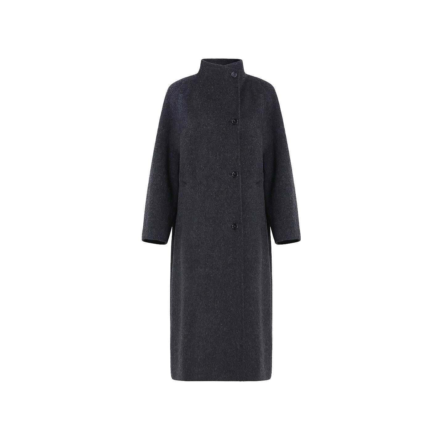 fano_Pure_Wool_Single_Breasted_Lapel_Midlength_Straight_Korean_Women_Gray_Wool_Coats_MISSTT