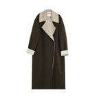 unspoken_Single_Breasted_Straight_Fit_Commuter_Artistic_Women_Dark_Grey_Green_Long_Coats_MISSTT