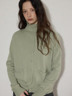 Lofi choose Soft Wool Blend Rolled Edge Loose Office Knit Button Long Sleeve Cardigans