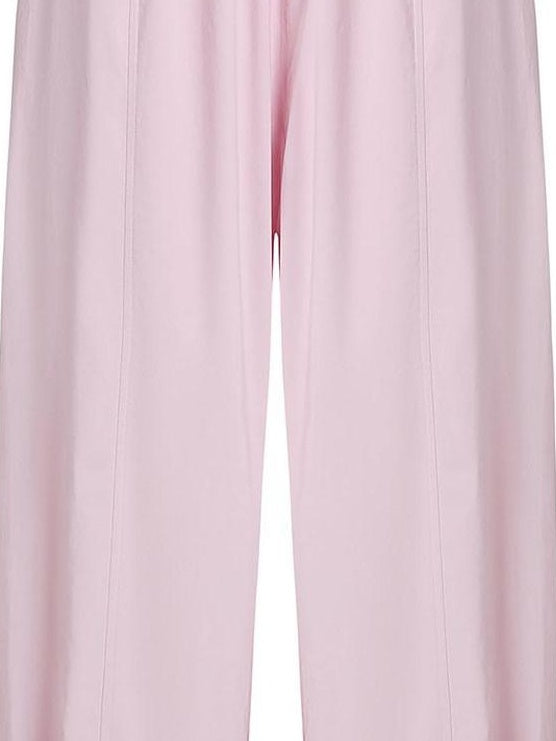 fano Soft Viscose Stretch Korean Relaxed Straight Pockets Elastic Waist Sweatpants