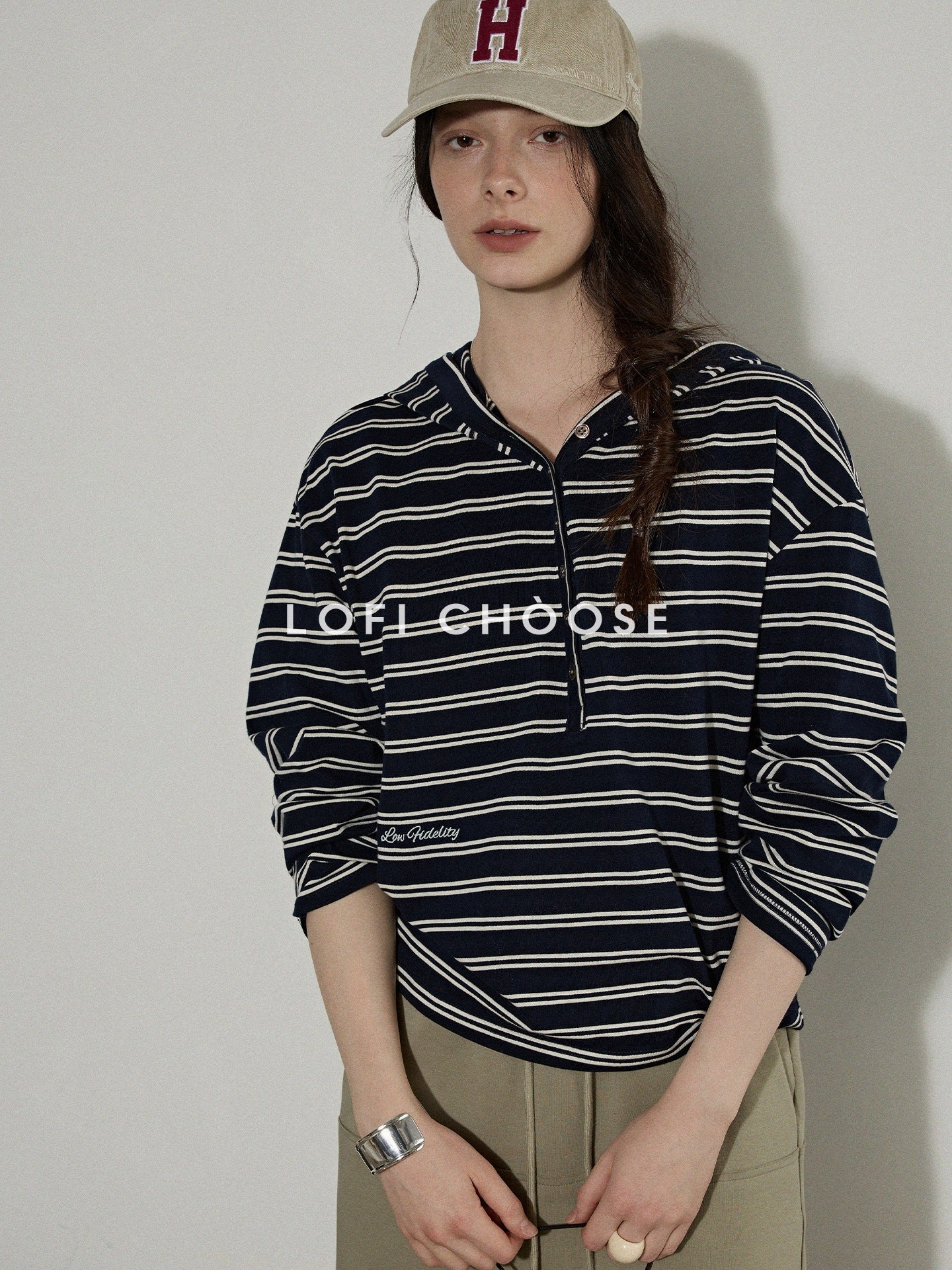 Lofi_choose_Embroidered_Striped_Loose_Commuter_Drop_Shoulder_For_Women_Long_Sleeve_T-Shirts_MISSTT