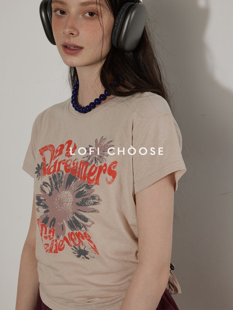 Lofi_choose_Cotton_Floral_Printed_Loose_Casual_Round_Neck_Women_Blue_Short_Sleeve_T-Shirts_MISSTT