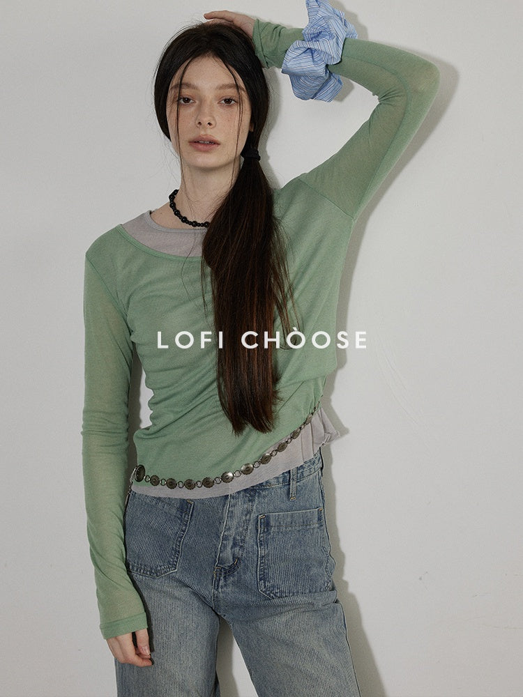 Lofi_choose_Breathable_Oversized_Commuter_Office_Top_Green_Brown_Long_Sleeve_T-Shirts_MISSTT