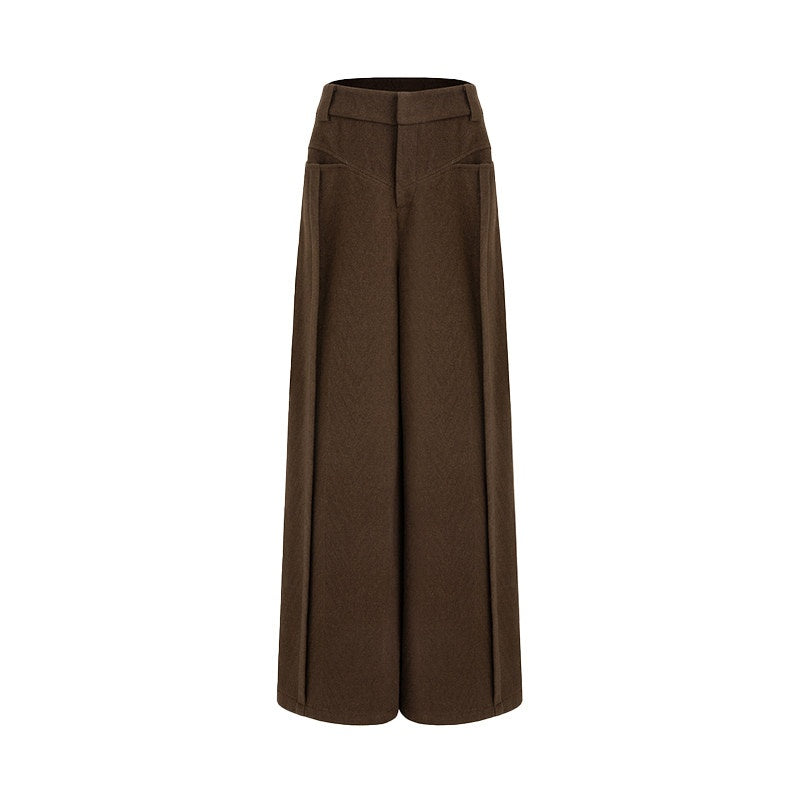 unspoken_High_Waist_Pocketed_Minimalist_Office_Brown_Polyester_Blend_Wide_Leg_Pants_MISSTT