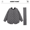 audreyyang_90_Percent_Duck_Down_Warm_Mid_Length_Diamond_Quilt_Wool_Loose_Women_Down_Jackets_MISSTT