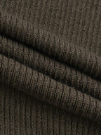 someonesometimes Soft Acrylic Wool Nylon Blend Slim Fit Printed Boat Neck Women Mud Green Sweater