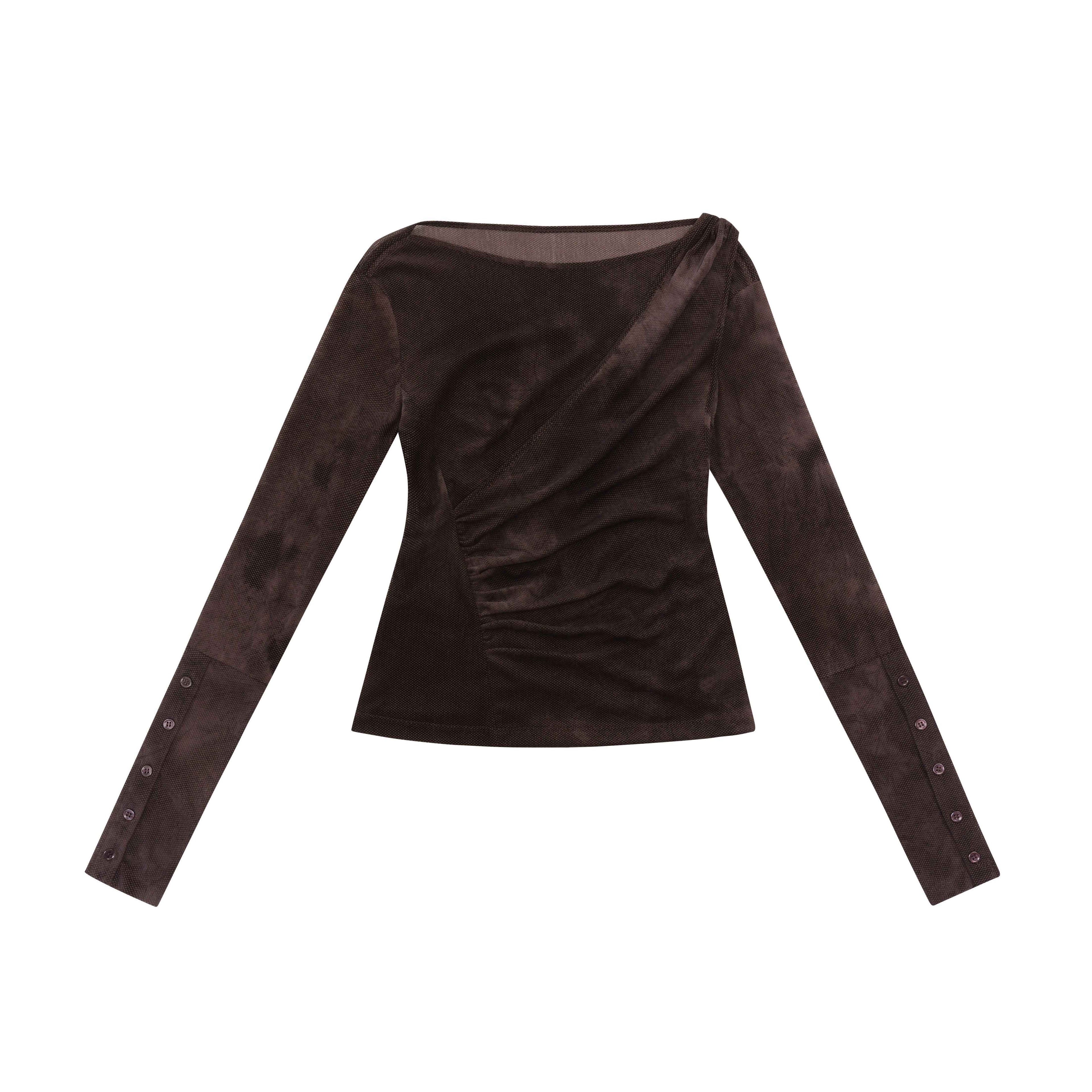 someonesometimes_Soft_Stretch_V-neck_Slim_Casual_Women_Polyester_Spandex_Long_Sleeve_T-Shirts_MISSTT