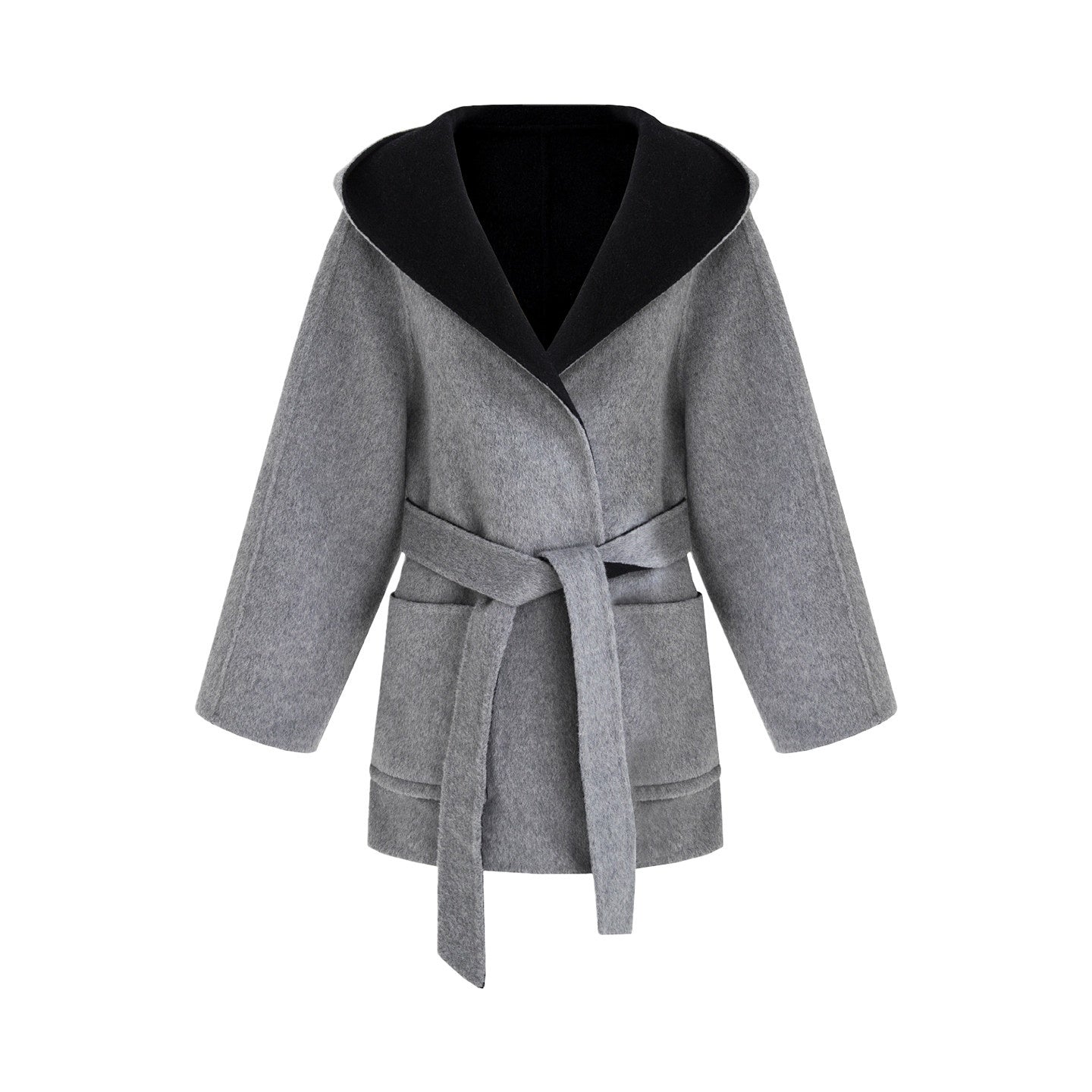 unspoken_Minimal_Commute_Relaxed_Fit_Hooded_Tie_Waist_Sculpted_Cut_Black_Gray_Wool_Coats_MISSTT