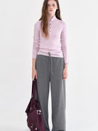 fano Fleece Lined Breathable Sport Straight Leg Women Heather Gray Sweatpants