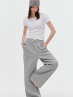 fano Breathable Cotton Lyocell Slim Cropped Korean Womens White Short Sleeve T-Shirts