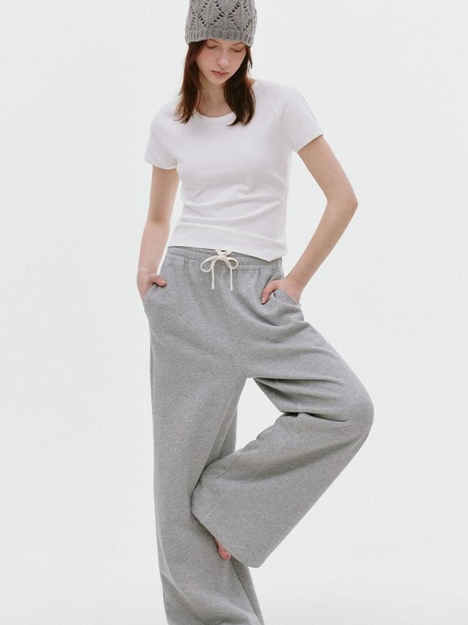 fano Breathable Cotton Lyocell Slim Cropped Korean Womens White Short Sleeve T-Shirts