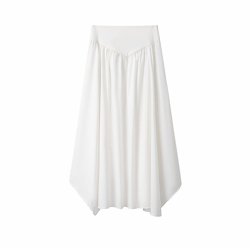 someone_sometimes_Soft_Cotton_One_Shoulder_Crop_Ages_18_25_Milk_White_Matching_Top_&_Skirt_Sets_MISSTT