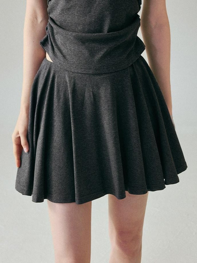 fano Chic V-neck Short Sleeve Two Piece Women Matching Set Top & Skirt Sets