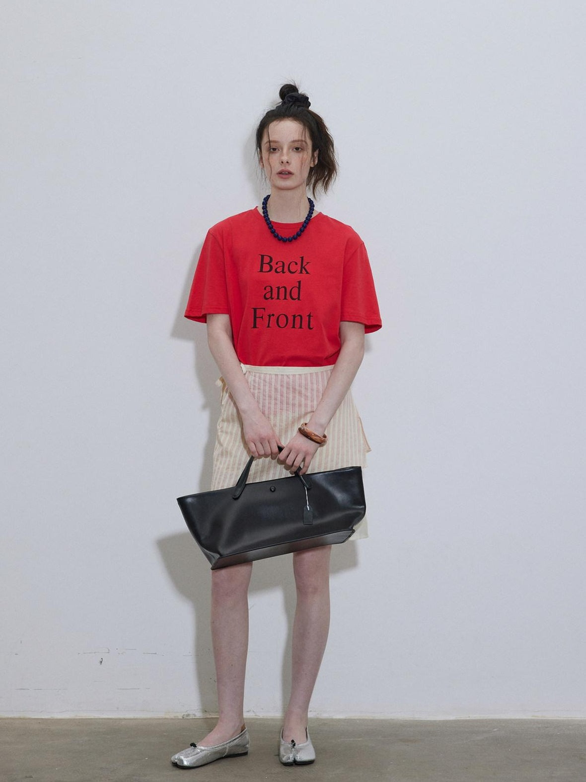 Lofi choose High Waist Flattering A Line Loose Fit Office Casual Pink Midi Skirts