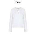 fano_Soft_Cotton_Blend_Round_Neck_Minimal_Commuter_Women_White_Long_Sleeve_T-Shirts_MISSTT