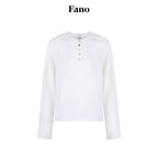 fano_Soft_Cotton_Blend_Round_Neck_Minimal_Commuter_Women_White_Long_Sleeve_T-Shirts_MISSTT