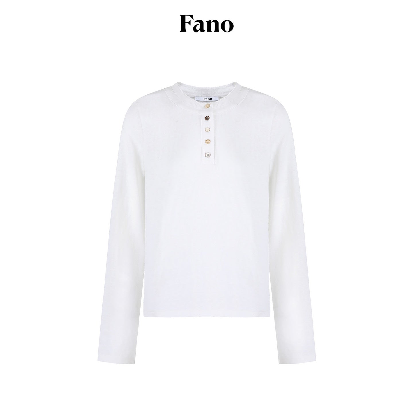 fano_Soft_Cotton_Blend_Round_Neck_Minimal_Commuter_Women_White_Long_Sleeve_T-Shirts_MISSTT