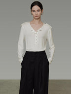 unspoken Breathable Skin Friendly Minimal Slim Fit Button Women Office Knitwear Cardigans