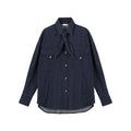 audreyyang_Bow_Detail_Loose_Fit_Casual_Women_Daily_Polka_Dot_Cotton_Denim_Jackets_MISSTT