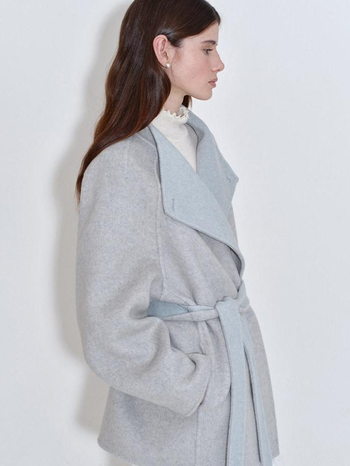 fano 68 Percent Wool Blend Korean Commuter Straight Fit Blazer Women Wool Coats
