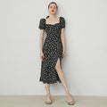 fano_Viscose_Square_Neck_Puff_Sleeve_A_Line_Casual_Black_Floral_Maxi_Dresses_MISSTT