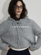 Lofi choose Commuter Ready Relaxed Loose Fit Pullover Unisex Gray Casual Hoodie